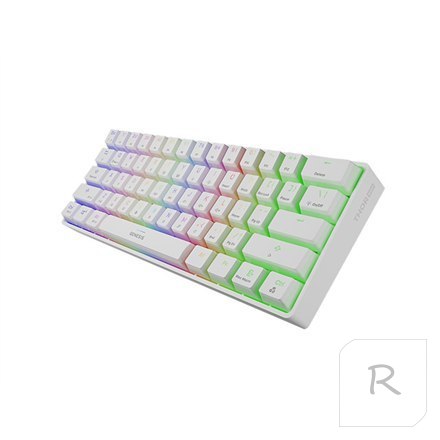 Genesis THOR 660 RGB Gaming keyboard, RGB LED light, US, White, Bluetooth, Wired, Wireless connection, Gateron Red Switch