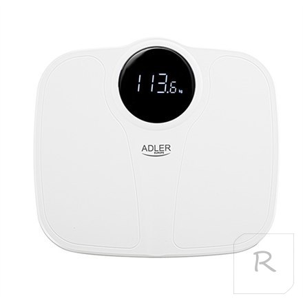 Adler Bathroom Scale AD 8172w	 Maximum weight (capacity) 180 kg, Accuracy 100 g, Body Mass Index (BMI) measuring, White