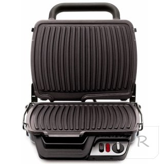 TEFAL UltraCompact GC305012 Electric Grill, 2000 W, Stainless Steel/Black