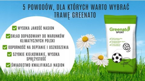 Trawa Greenato Sport Odporna na Uszkodzenia 15kg