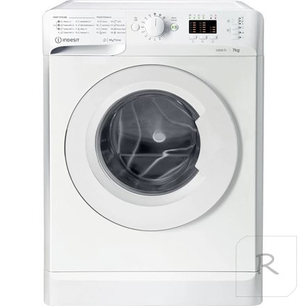 INDESIT Washing machine MTWA 71252 W EE Energy efficiency class E, Front loading, Washing capacity 7 kg, 1200 RPM, Depth 54 cm,