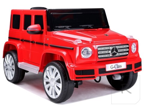 Samochód na akumulator Mercedes G500 czerwony