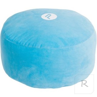 Pure2Improve Meditation Pillow Blue, Super Soft Velour Polyester Outer, Polypropylene/Cotton Filling