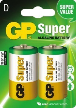 BATERIA SUPER ALKALINE LR20 1.5V 2 SZTUKI GP BATTER