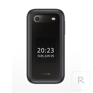 Nokia 2660 Flip Black, 2.8 ", TFT LCD, 240 x 320, Unisoc, T107, Internal RAM 0.048 GB, 0.128 GB, microSDHC, Dual SIM, Main camer