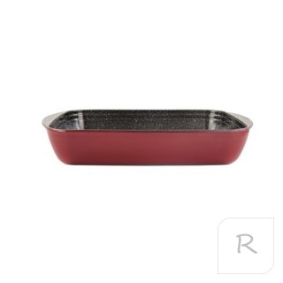 Stoneline Casserole dish 	21477 4.5 L, 40x27 cm, Borosilicate glass, Red, Dishwasher proof