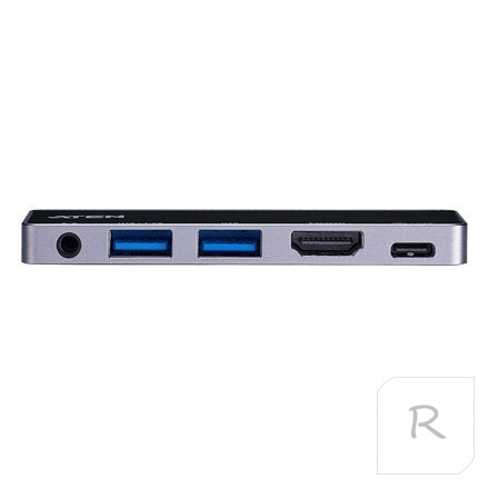 Aten UH3238 USB-C Travel Dock with Power Pass-Through