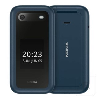 Nokia 2660 Flip Blue, 2.8 ", TFT LCD, 240 x 320, Unisoc, T107, Internal RAM 0.048 GB, 0.128 GB, microSDHC, Dual SIM, Main camera