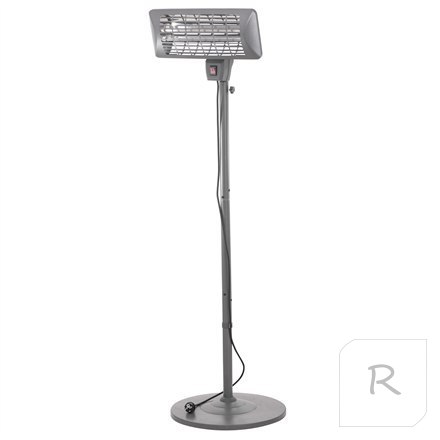 Camry Standing Heater CR 7737 Patio heater, 2000 W, Number of power levels 2, Suitable for rooms up to 14 m², Grey