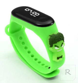 SMARTWATCH HULK zegarek LED silikonowy dla dzieci