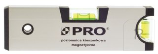 POZIOMICA ANODOWANA Z MAGNESEM KIESZONKOWA 17CM PRO