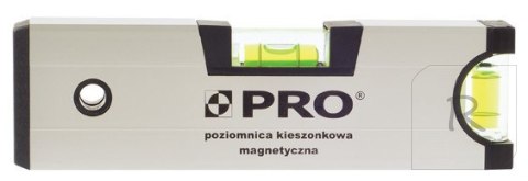 POZIOMICA ANODOWANA Z MAGNESEM KIESZONKOWA 17CM PRO