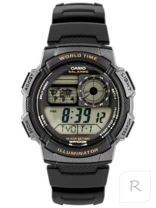 ZEGAREK MĘSKI CASIO AE-1000W 1AV (zd073a) - WORLD TIME