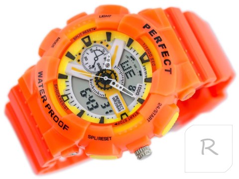 ZEGAREK MĘSKI PERFECT SHOCK (zp219f) - orange