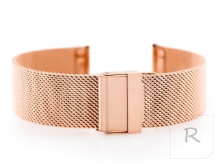 Bransoleta Pacific M6 - siatka HQ - rosegold 18mm