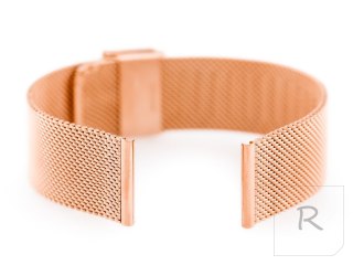 Bransoleta Pacific M6 - siatka HQ - rosegold 18mm