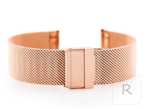 Bransoleta Pacific M6 - siatka HQ - rosegold 22mm