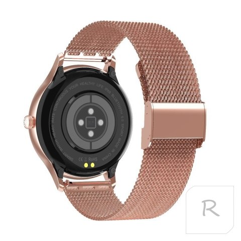 SMARTWATCH DAMSKI PACIFIC 18-1 - BRANSOLETA + PASEK: Rosegold / Różowy (sy015a)