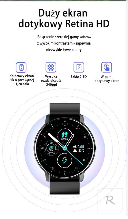 SMARTWATCH UNISEX GRAVITY GT1-3 - PULSOMETR, WŁASNE TARCZE (sg015c)