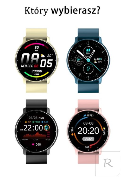 SMARTWATCH UNISEX GRAVITY GT1-5 - PULSOMETR, WŁASNE TARCZE (sg015e)