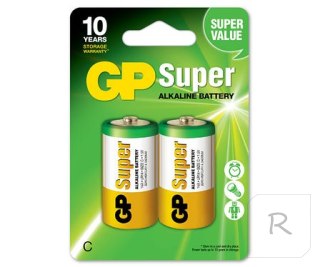 BATERIA SUPER ALKALINE LR14 1.5V 2 SZTUKI