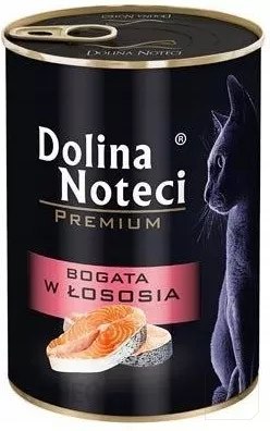 DOLINA NOTECI Premium bogata w łososia - mokra karma dla kota - 400g