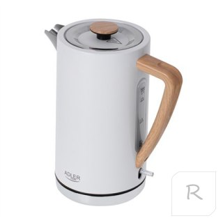 Adler Kettle AD 1347w	 Electric, 2200 W, 1.5 L, Stainless steel, 360° rotational base, White