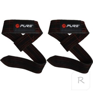 Pure2Improve Buffalo Lifting Straps Black