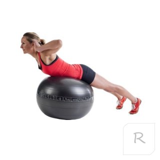 Pure2Improve P2I200080 Exercise Ball, 75 cm, Black, PVC