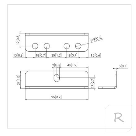 Vogels PFA 9126 Bracket kit for PFB 34xx, Silver