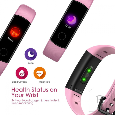 HONOR BAND 5 SMARTBAND RÓŻOWY AMOLED BLUETOOTH PL