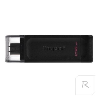 Pamięć flash USB Kingston DataTraveler 70 256 GB, USB 3.2 Gen 1 Type-C, czarna