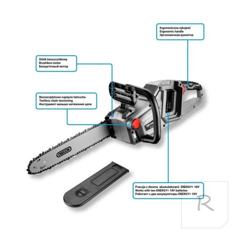 AKUMULATOROWA PILARKA ŁAŃCUCHOWA 36V 350MM ENERGY+ GRAPHITE ELE