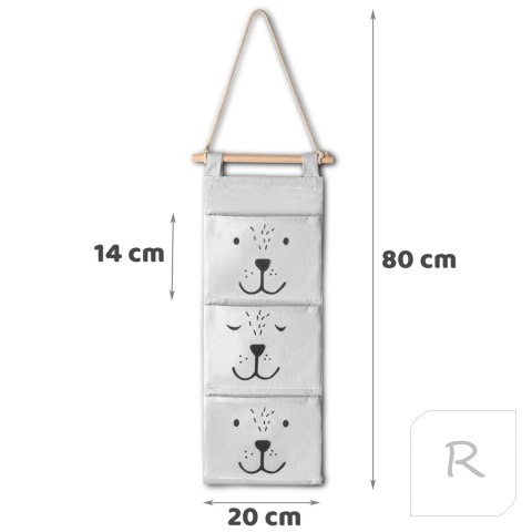 Organizer wiszący na zabawki RK-403 Nukido - szary