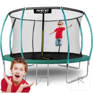 Trampolina ogrodowa profilowana 12ft/374cm z siatką wewnętrzną Neo-Sport