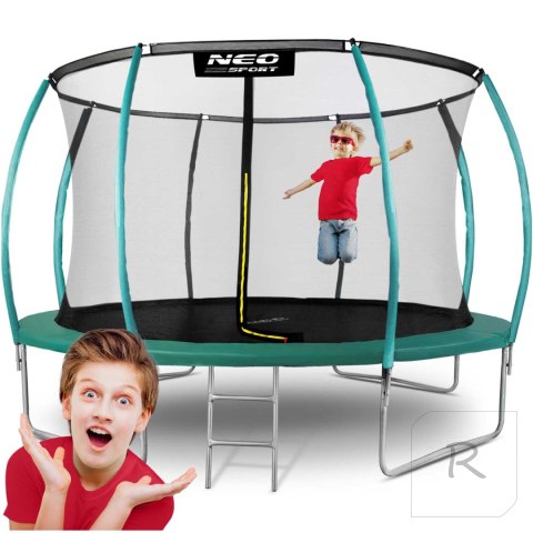 Trampolina ogrodowa profilowana 12ft/374cm z siatką wewnętrzną Neo-Sport