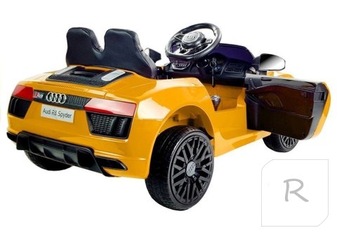 Auto na Akumulator Audi R8 Spyder Żółty