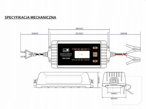 Inteligentna Ładowarka akumulatorowa 12V / 24V MW-SC6B