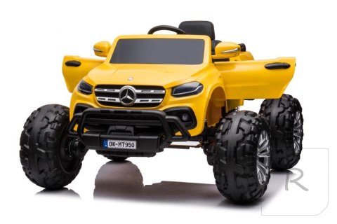 Auto Na Akumulator Mercedes DK-MT950 4x4 Złoto-Żółty Lakierowany