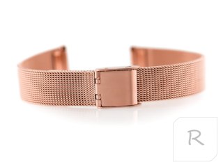 Bransoleta 301RG - siatka HQ - rosegold - 12mm