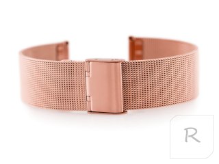 Bransoleta 301RG - siatka HQ - rosegold - 18mm