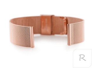 Bransoleta 301RG - siatka HQ - rosegold - 18mm