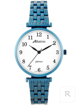 ZEGAREK DAMSKI ALBATROSS Glamour ABBB97 (za537d) blue/white