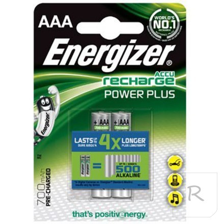 Energizer AAA/HR03, 700 mAh, akumulator Accu Power Plus Ni-MH, 2 szt.