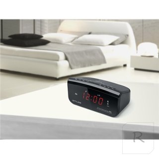 Muse Clock radio PLL M-12CR Black, Alarm function