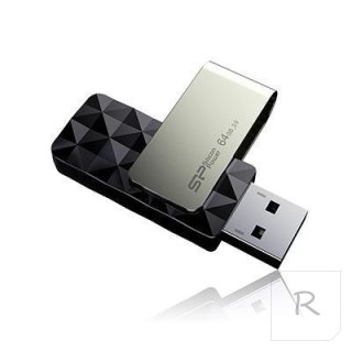 Silicon Power Blaze B30 64 GB, USB 3.0, czarny