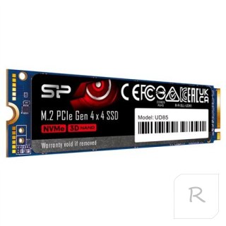 Silicon Power SSD UD85 2000 GB, obudowa SSD M.2 2280, interfejs SSD PCIe Gen4x4, prędkość zapisu 2800 MB/s, prędkość odczytu 360