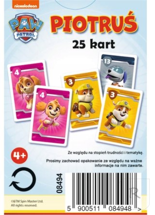 Psi Patrol Karty Piotruś Dla Dzieci PAW PATROL 25e