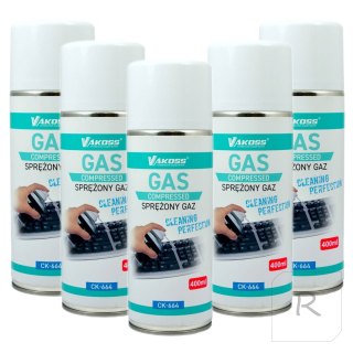 SPRĘŻONE POWIETRZE GAZ DO CZYSZCZENIA 400ml 5 x