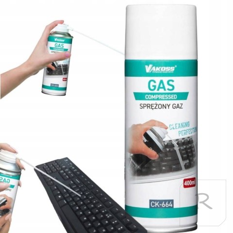 SPRĘŻONE POWIETRZE GAZ DO CZYSZCZENIA 400ml 5 x